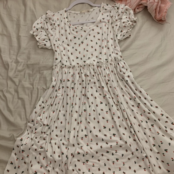 rose patterned babydoll dress - Picture 1 of 4